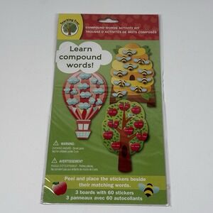 Teaching Tree Compound Words Activity Kit 3 Boards 60 Stickers Elementary Read